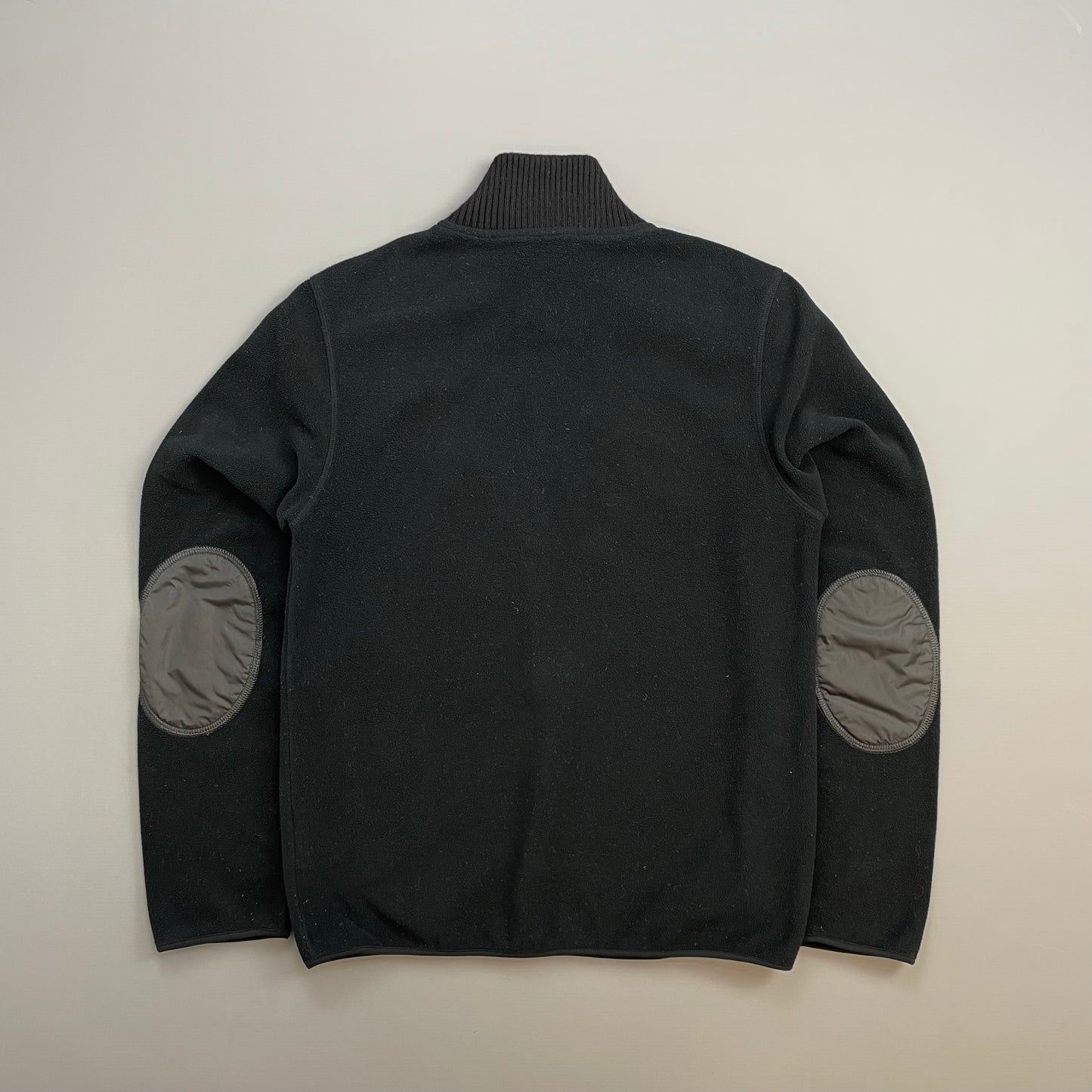 Prada Sport Black 00s Nylon Elbow Dual-Zip Lightweight Fleece Jumper