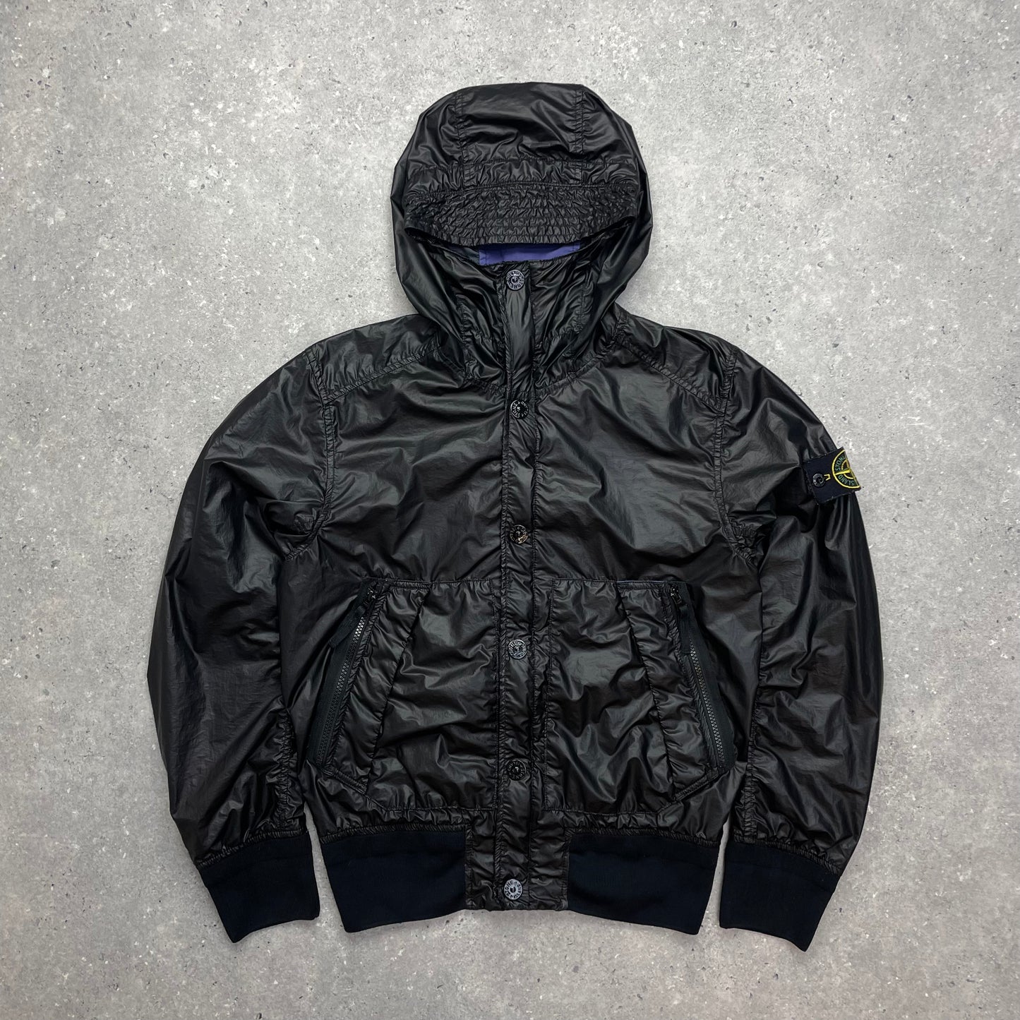 Stone Island Black Hooded Glass Jacket SS13