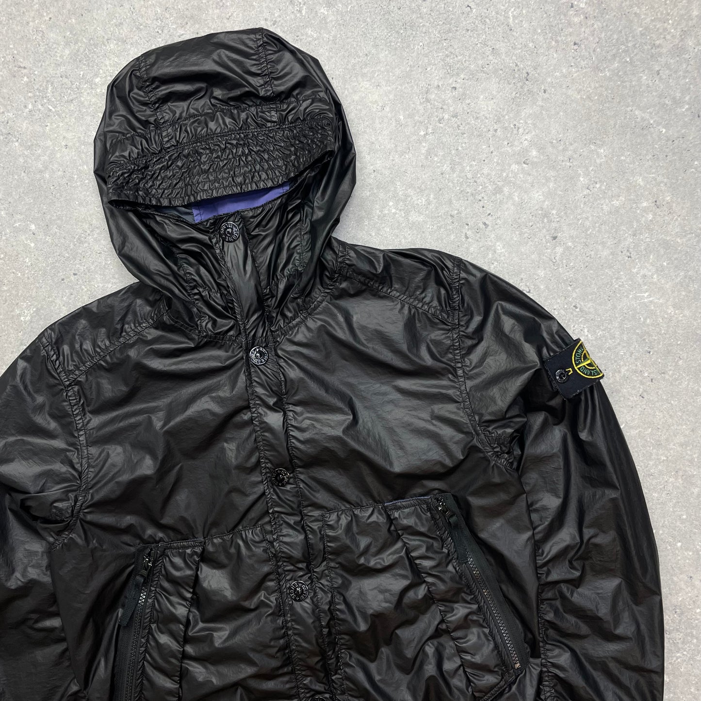 Stone Island Black Hooded Glass Jacket SS13