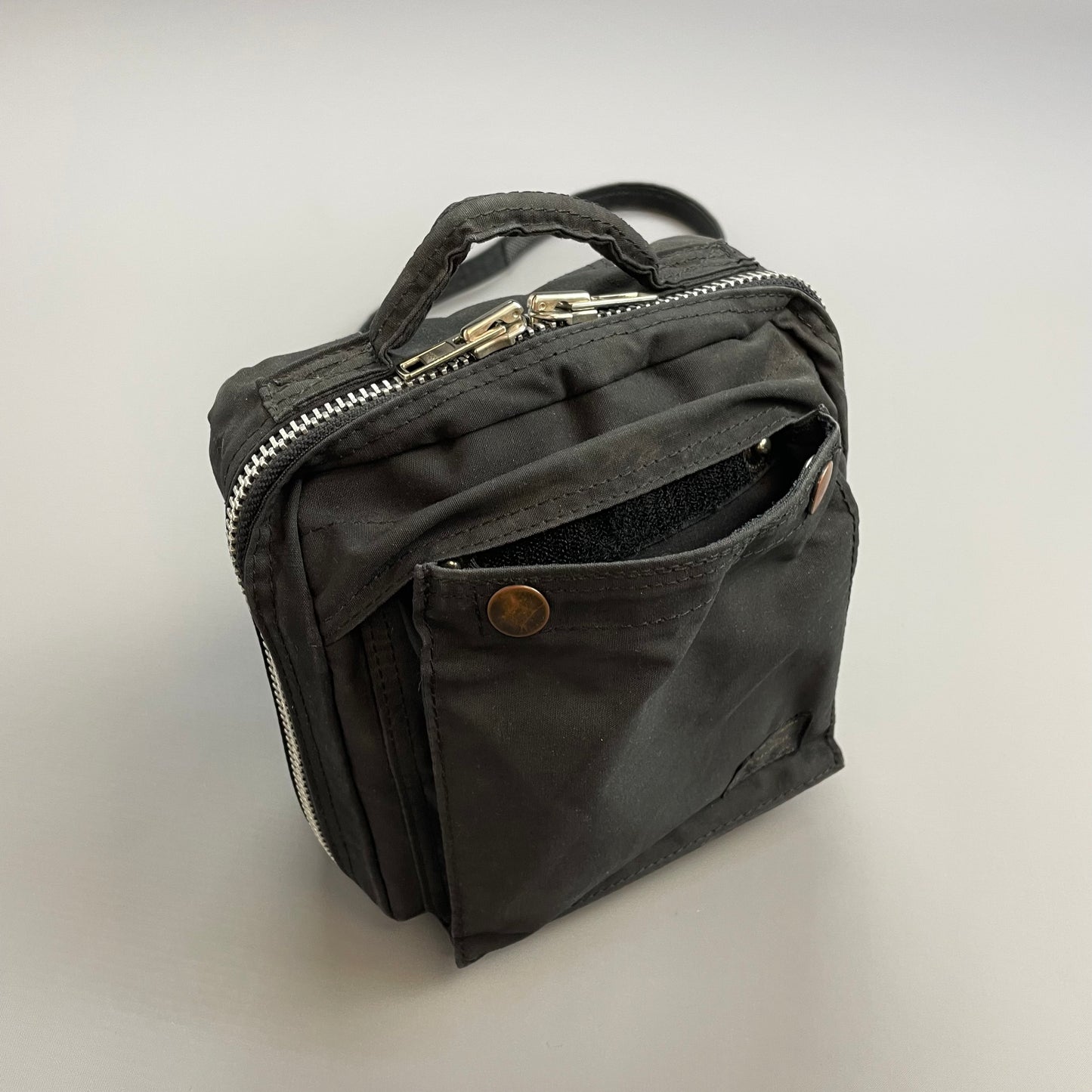 Porter Yoshida & Co. Black Canvas Crossbody Side Bag