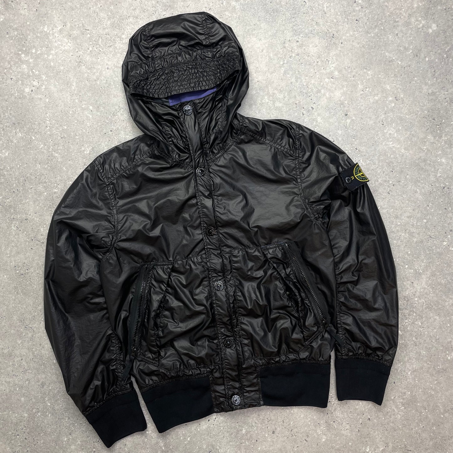 Stone Island Black Hooded Glass Jacket SS13