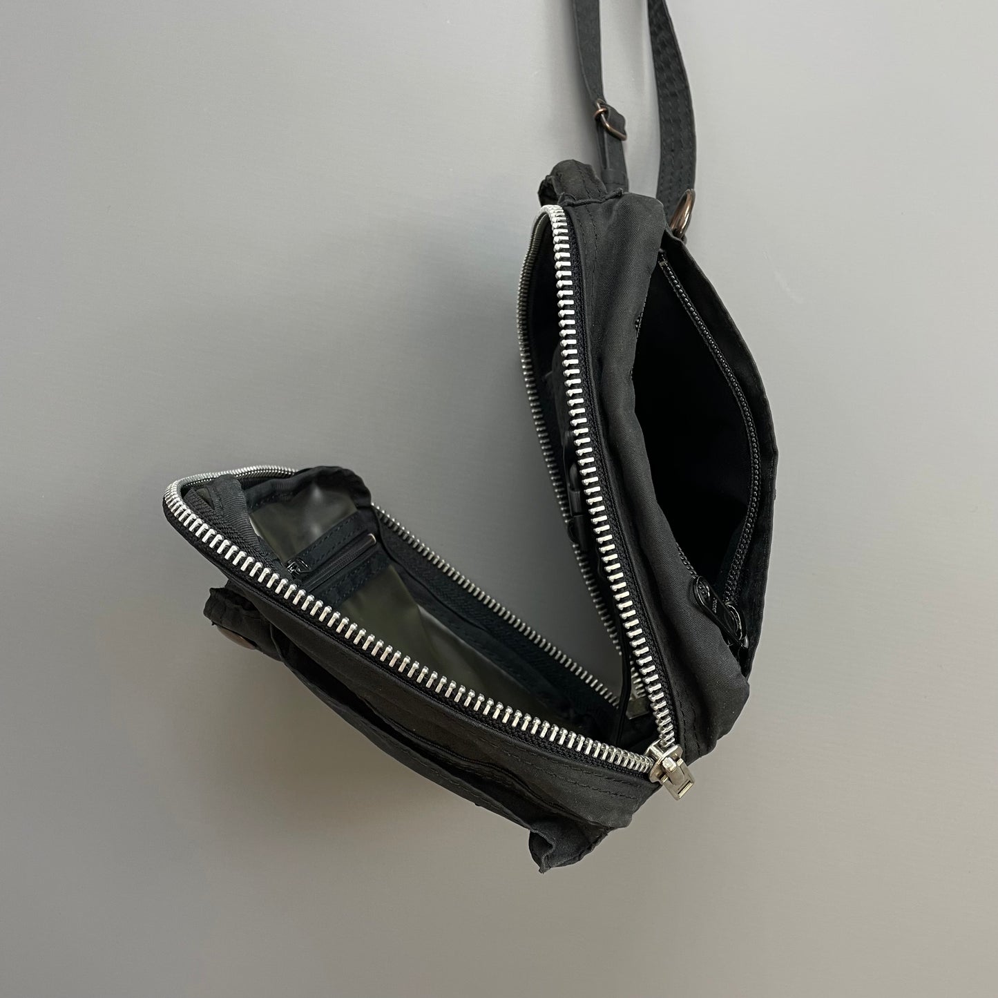 Porter Yoshida & Co. Black Canvas Crossbody Side Bag