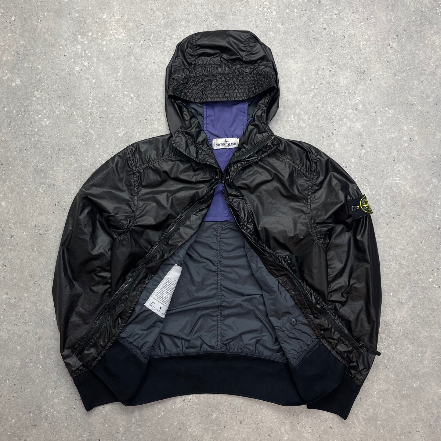 Stone Island Black Hooded Glass Jacket SS13