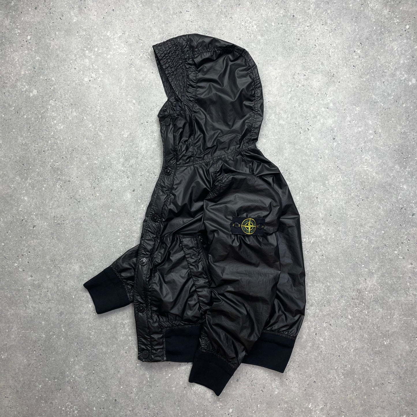 Stone Island Black Hooded Glass Jacket SS13