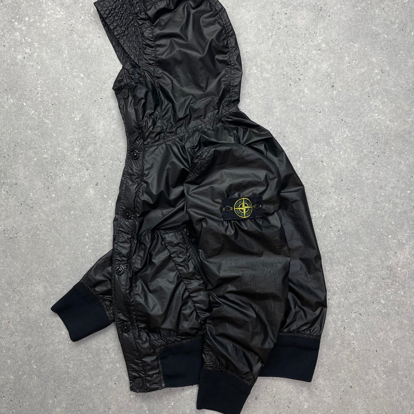 Stone Island Black Hooded Glass Jacket SS13