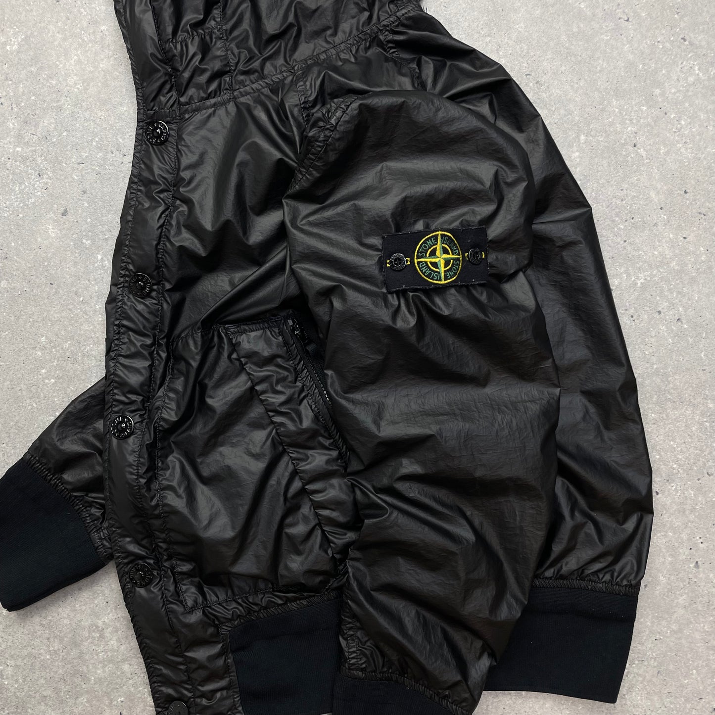 Stone Island Black Hooded Glass Jacket SS13