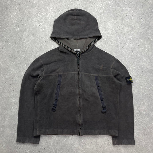 Stone Island Grey Fleece Hoodie AW03