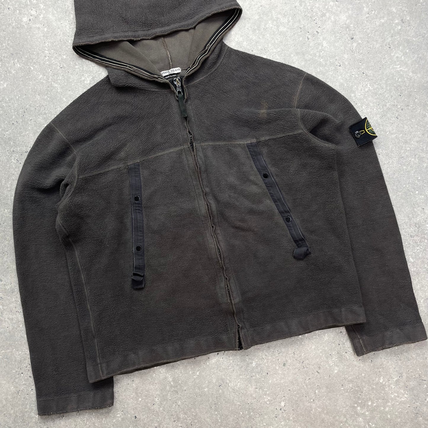 Stone Island Grey Fleece Hoodie AW03