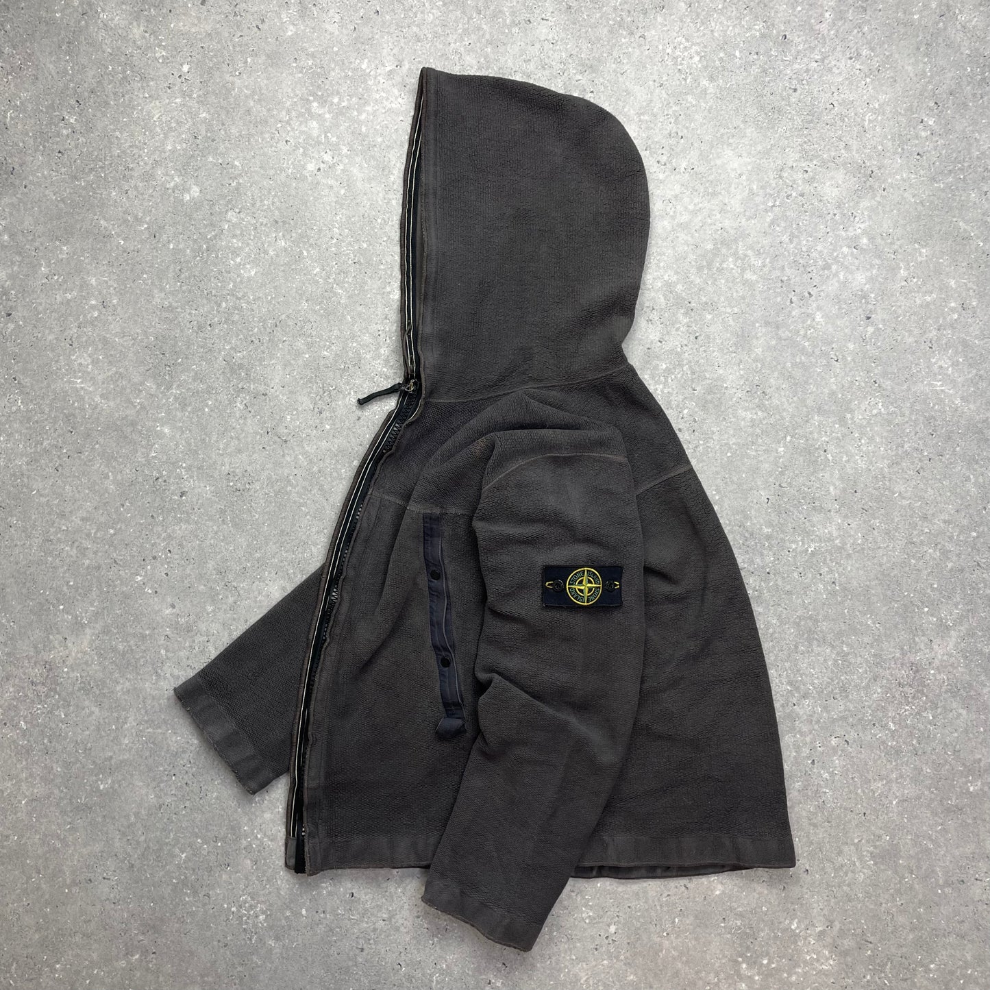 Stone Island Grey Fleece Hoodie AW03