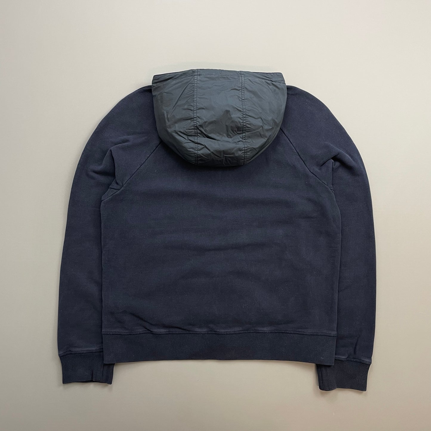 Prada Sport Navy 2012 Nylon Hood Zip-Through Hoodie