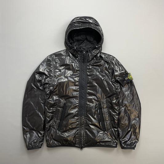 Stone Island Black/Burgundy SS18 Pertex Quantum Y Primaloft Technology Hooded Nylon Jacket