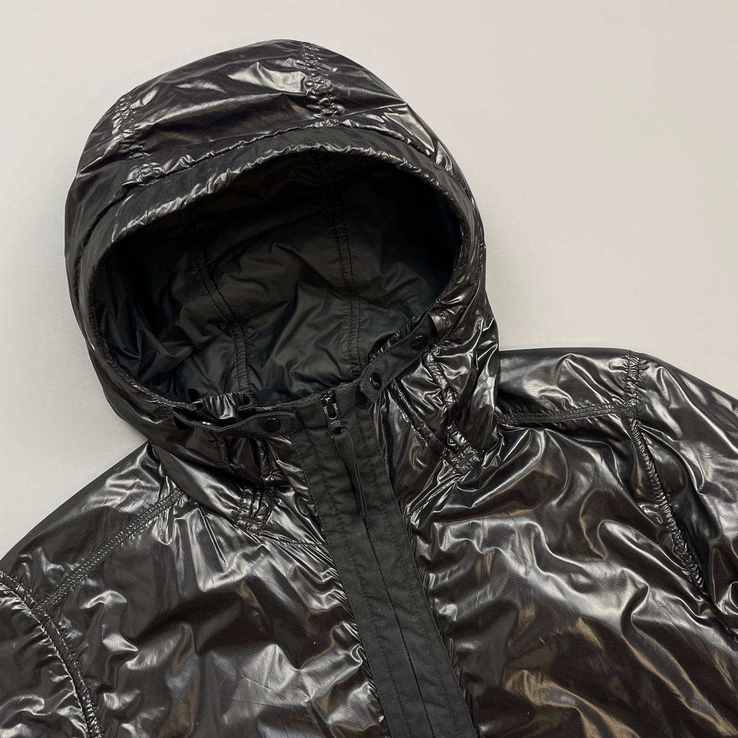 Stone Island Black/Burgundy SS18 Pertex Quantum Y Primaloft Technology Hooded Nylon Jacket