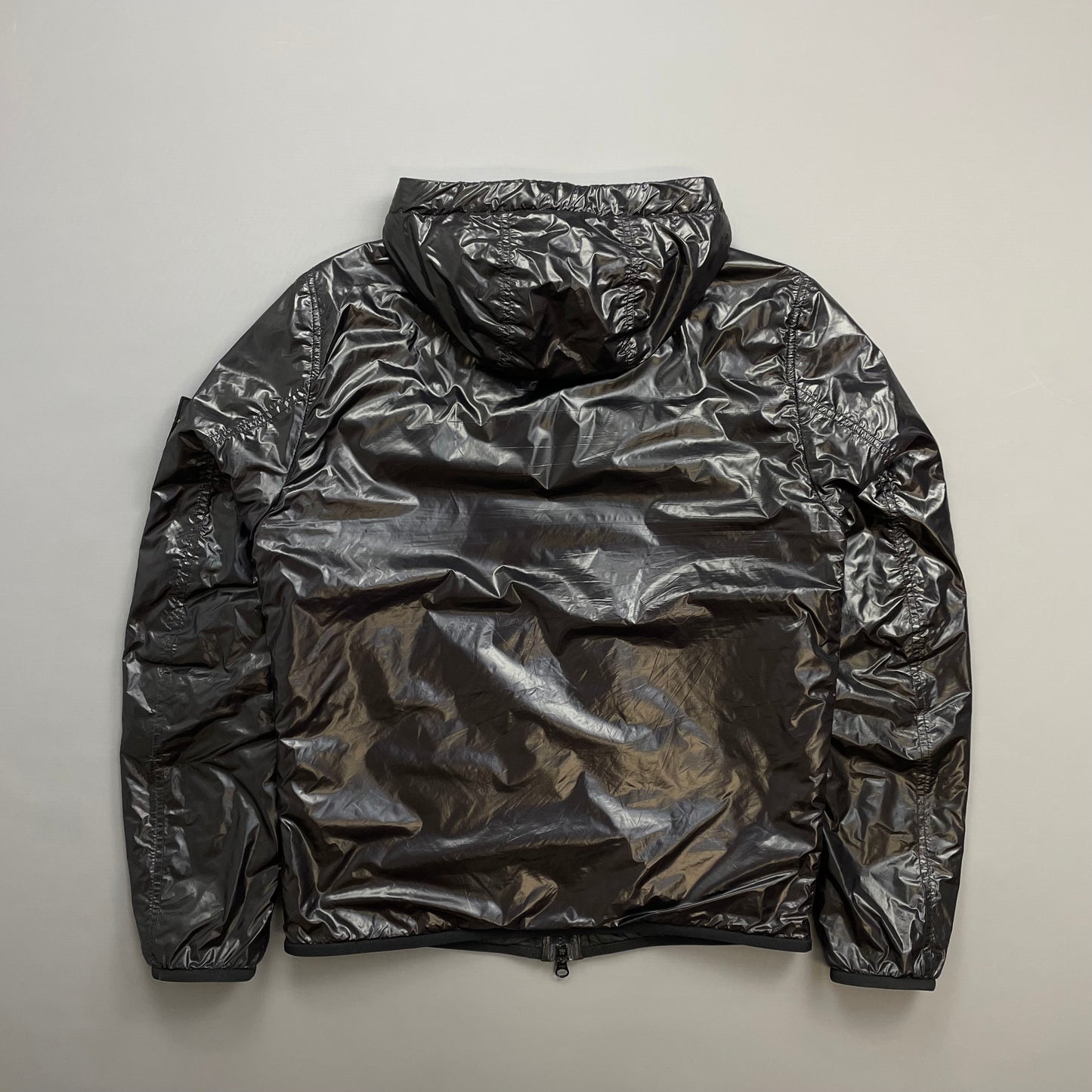 Stone Island Black/Burgundy SS18 Pertex Quantum Y Primaloft Technology Hooded Nylon Jacket