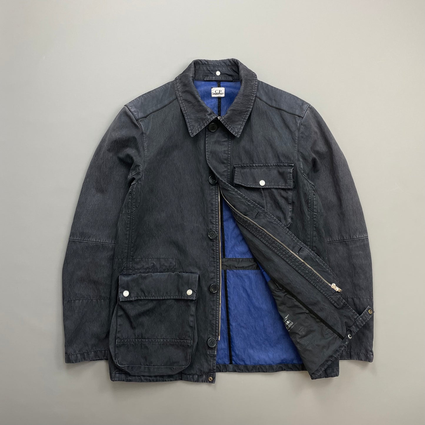 C.P. Company Navy/Grey SS09 Spalmatura Cotton Canada Italiana Field Jacket
