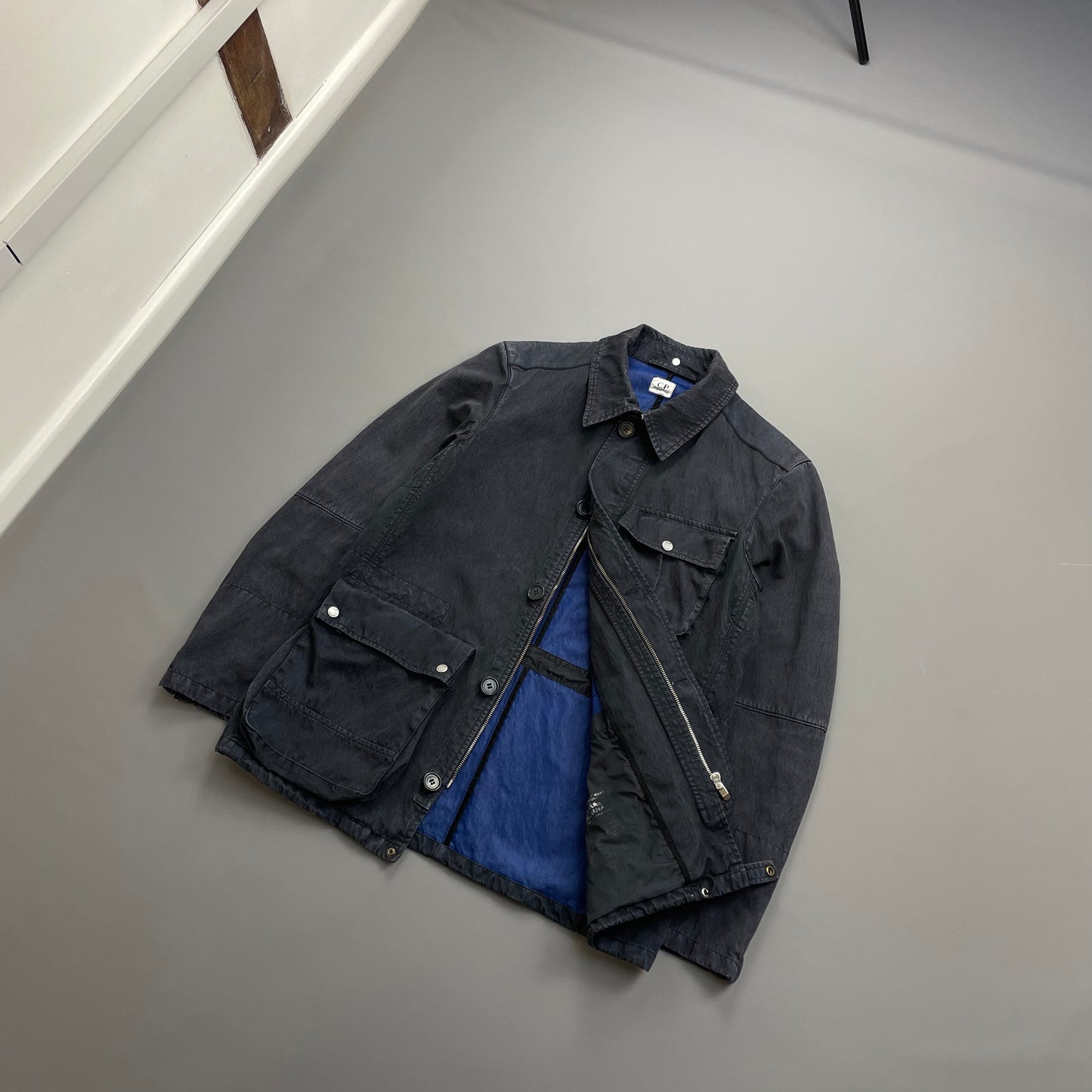 C.P. Company Navy/Grey SS09 Spalmatura Cotton Canada Italiana Field Jacket