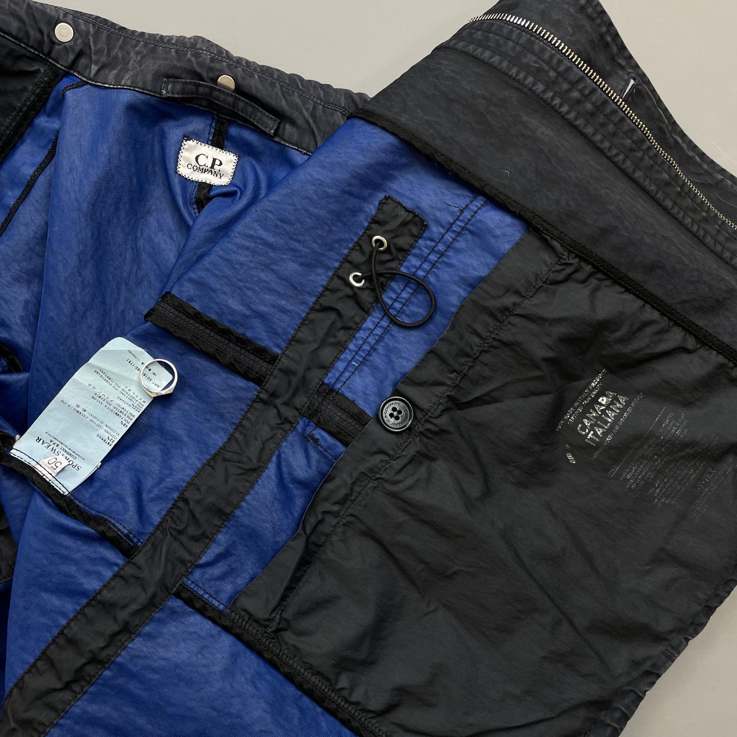 C.P. Company Navy/Grey SS09 Spalmatura Cotton Canada Italiana Field Jacket