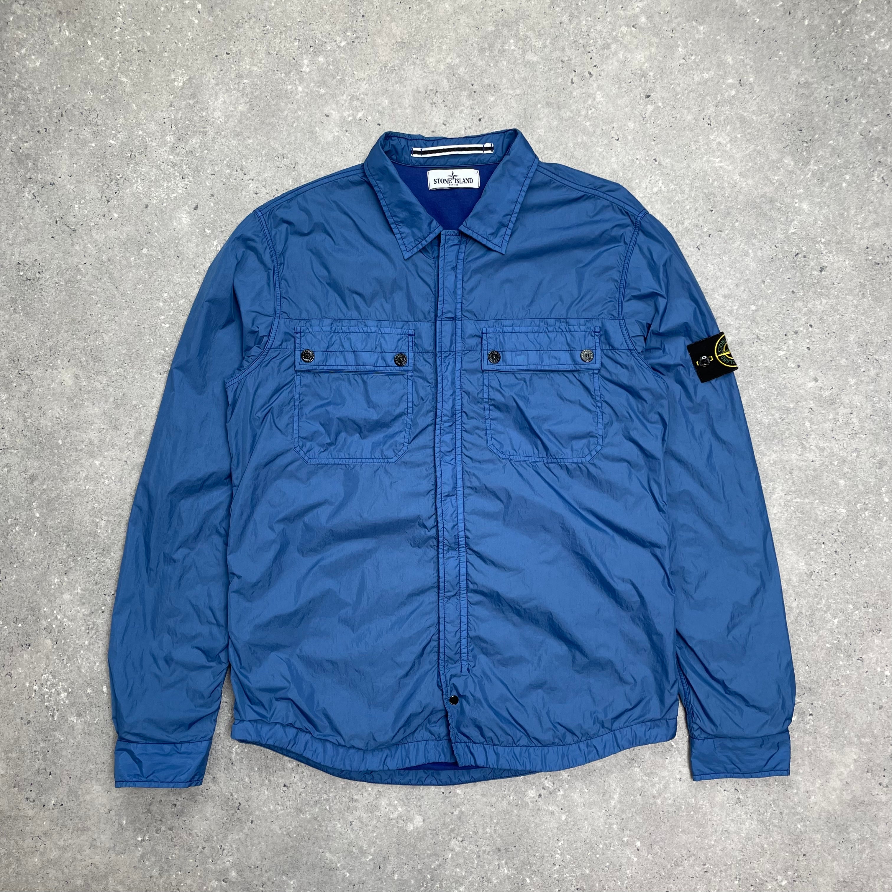 Stone island structured cotton overshirt deals