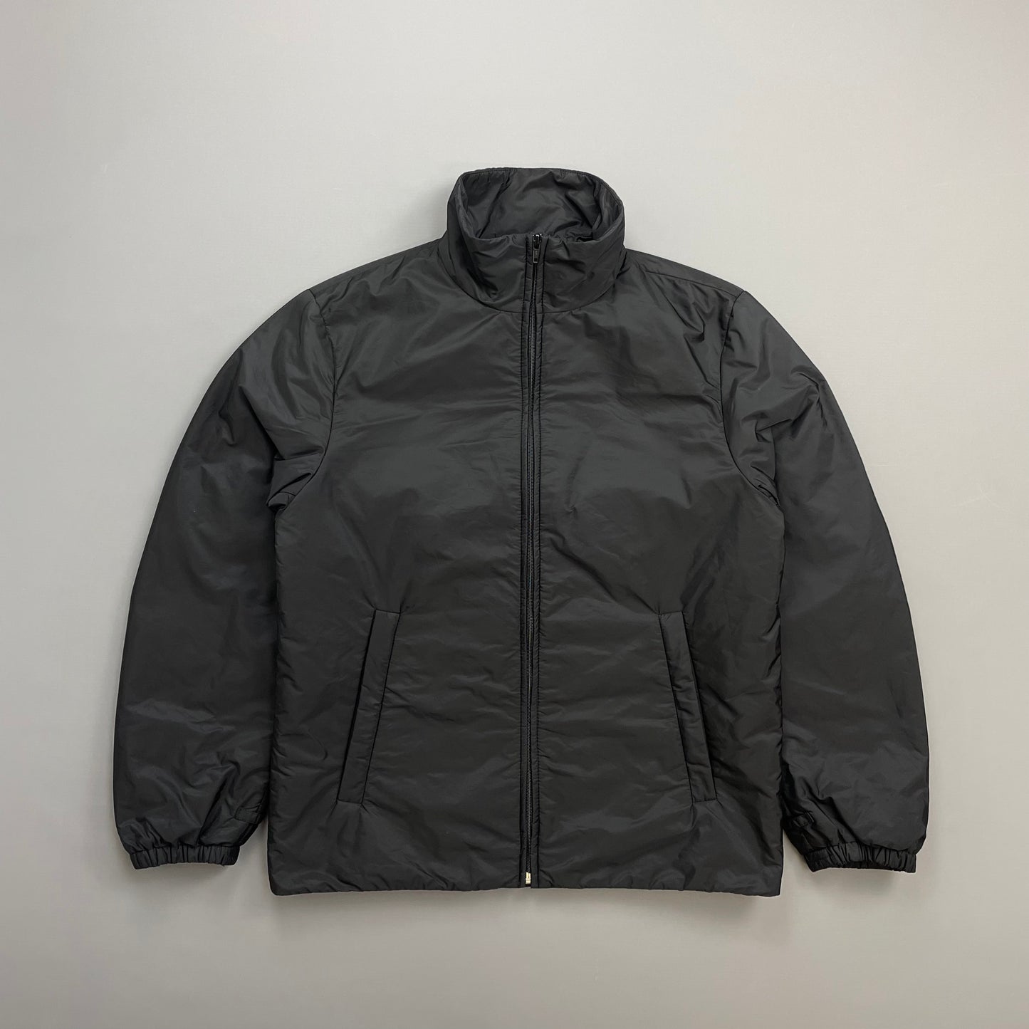 Prada Sport Black 2014 Nylon Padded Liner Harrington Bomber Jacket