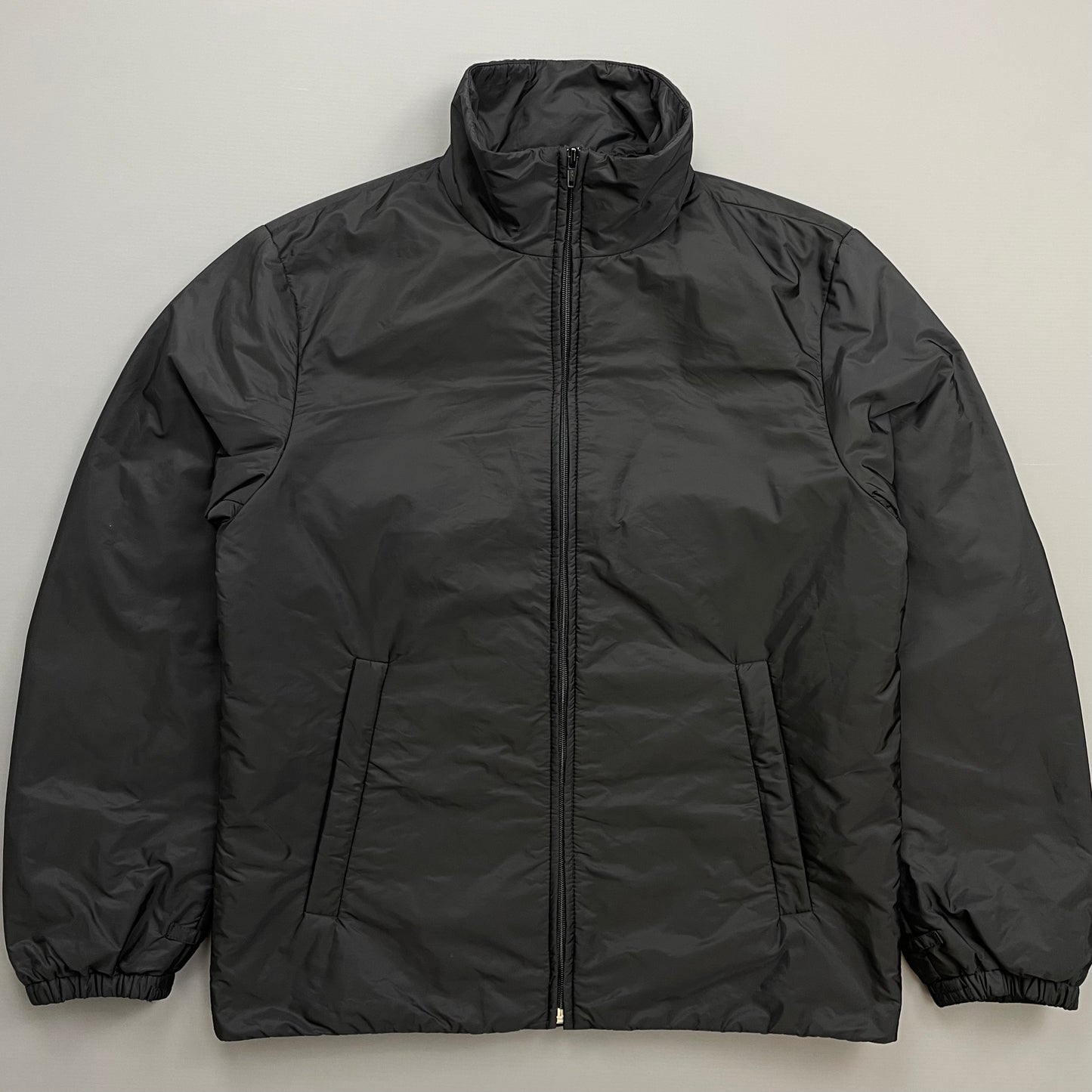 Prada Sport Black 2014 Nylon Padded Liner Harrington Bomber Jacket