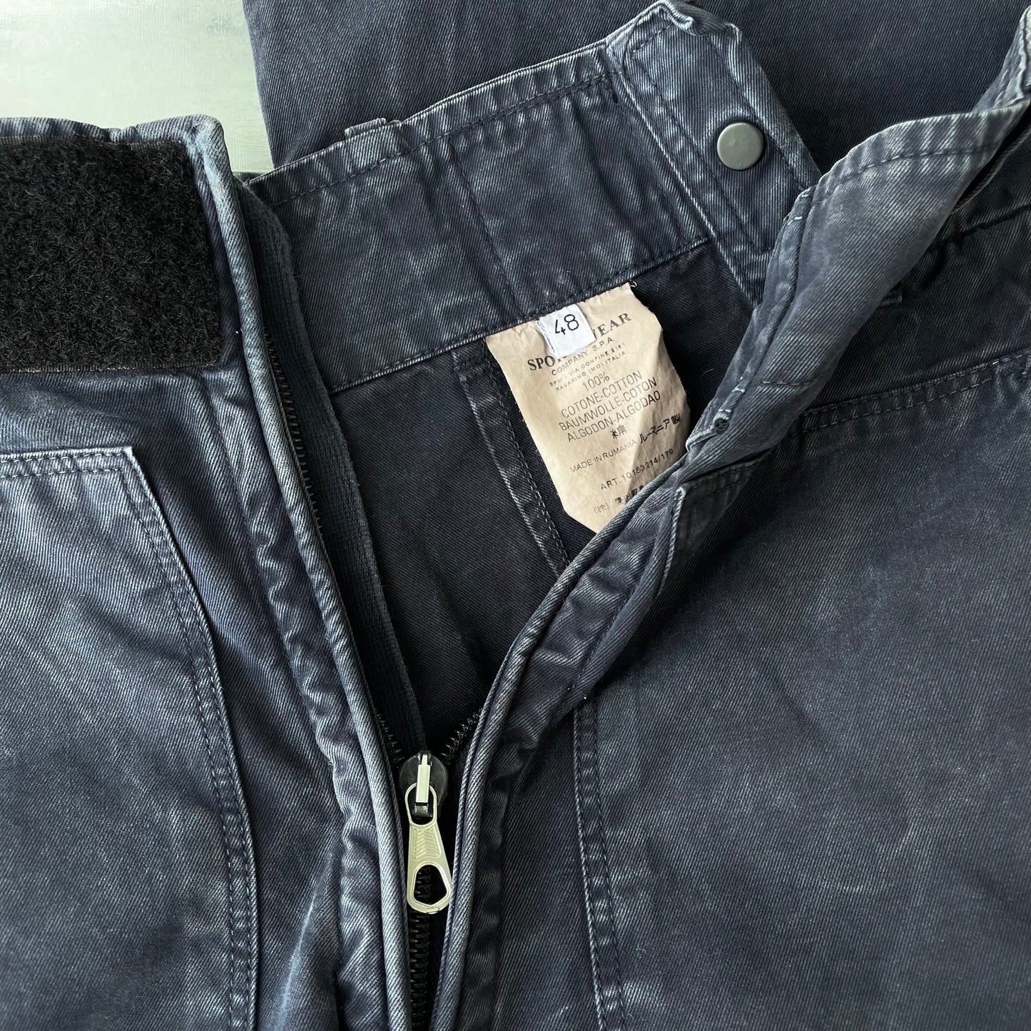 Stone Island Navy 00s Technical Cargo Trousers