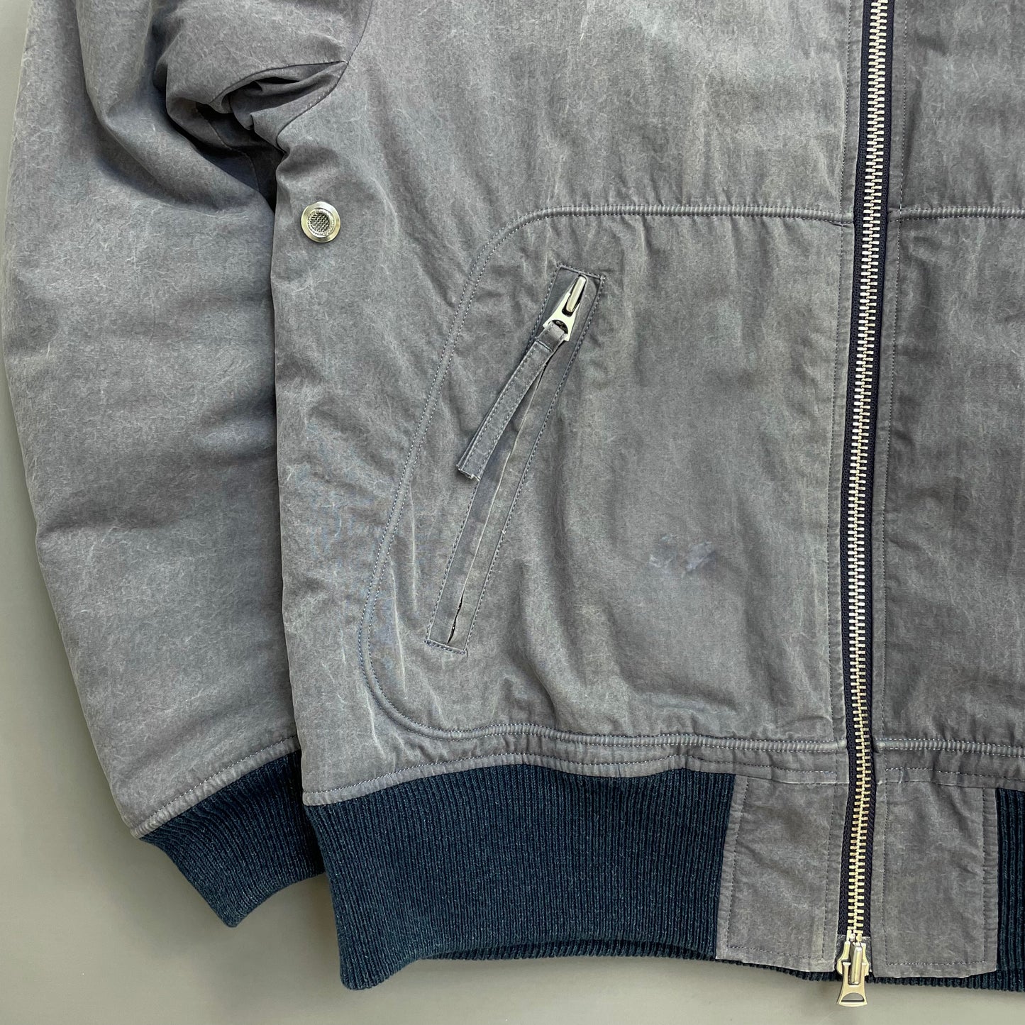 Our Legacy Lavender Purple AW15 Pigment-Dye Nylon Padded Bomber Jacket