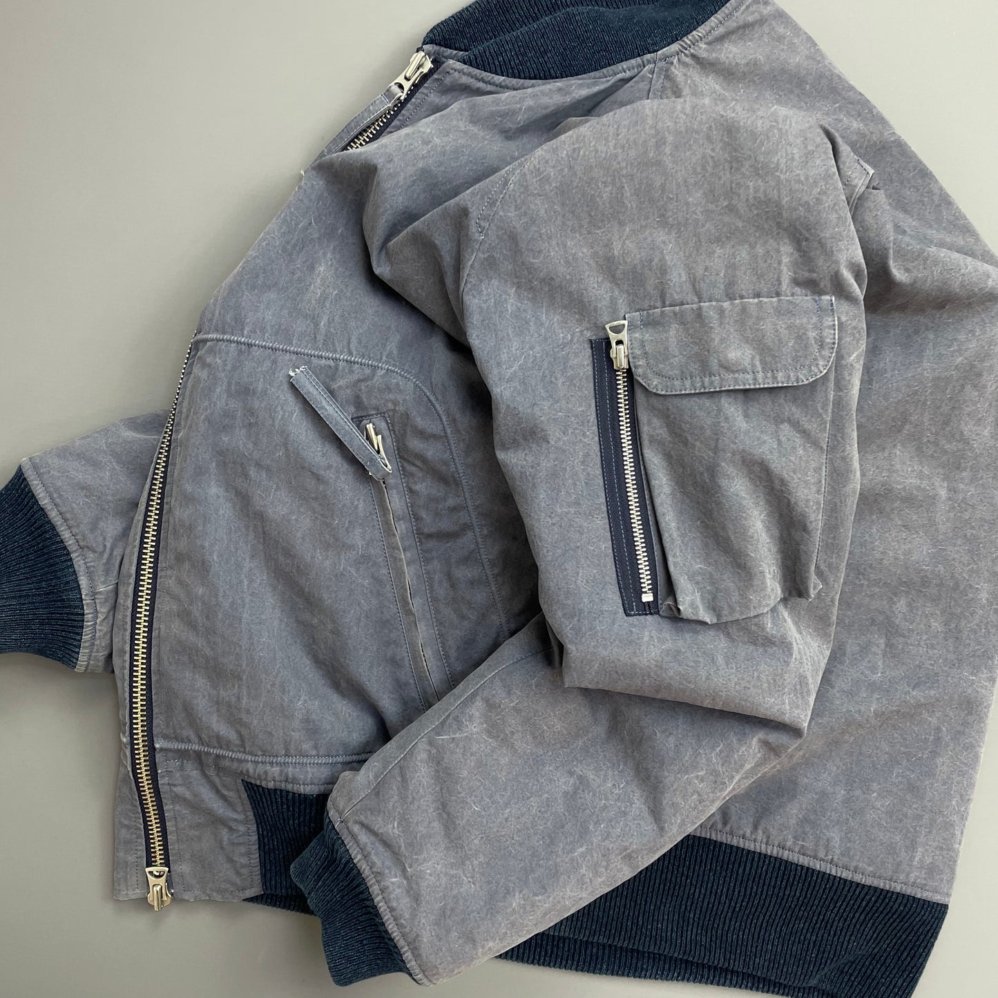 Our Legacy Lavender Purple AW15 Pigment-Dye Nylon Padded Bomber Jacket