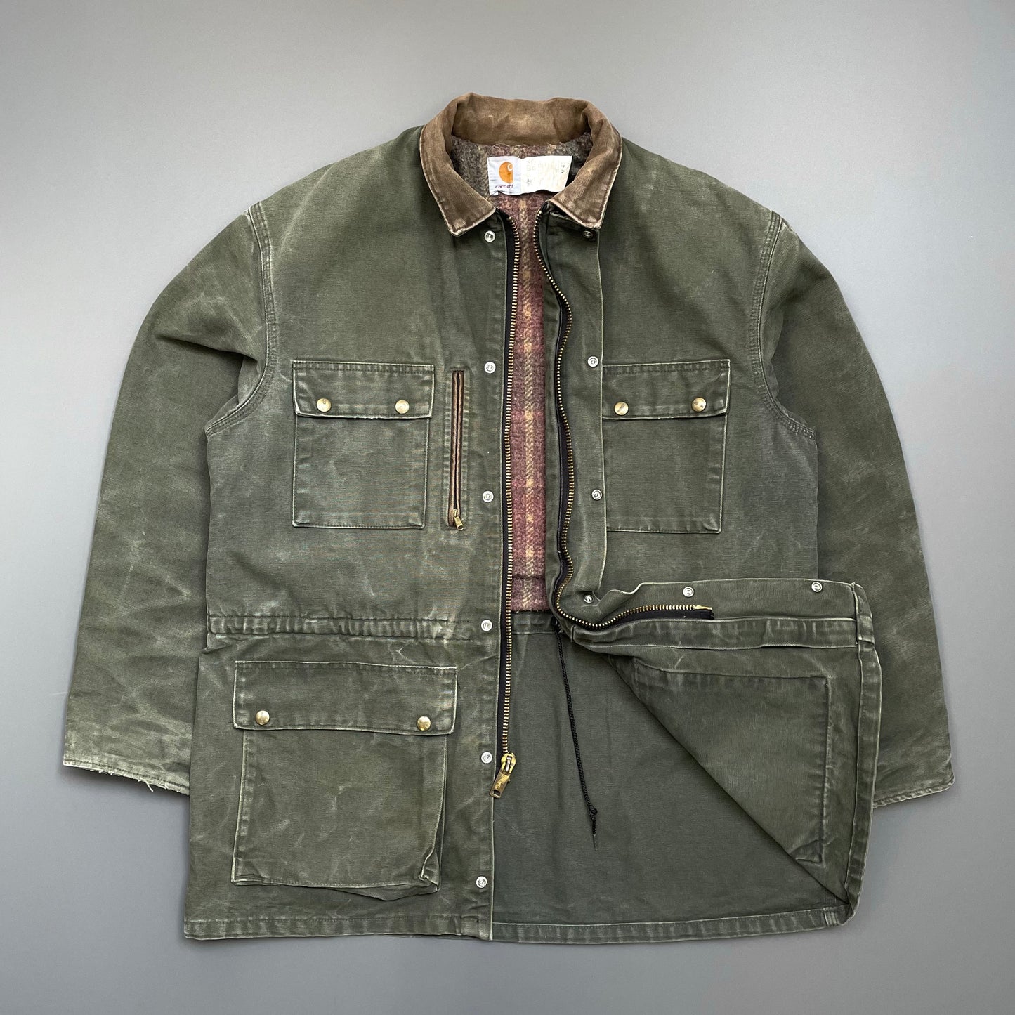 Carhartt Khaki 90s Lined Chore Jacket