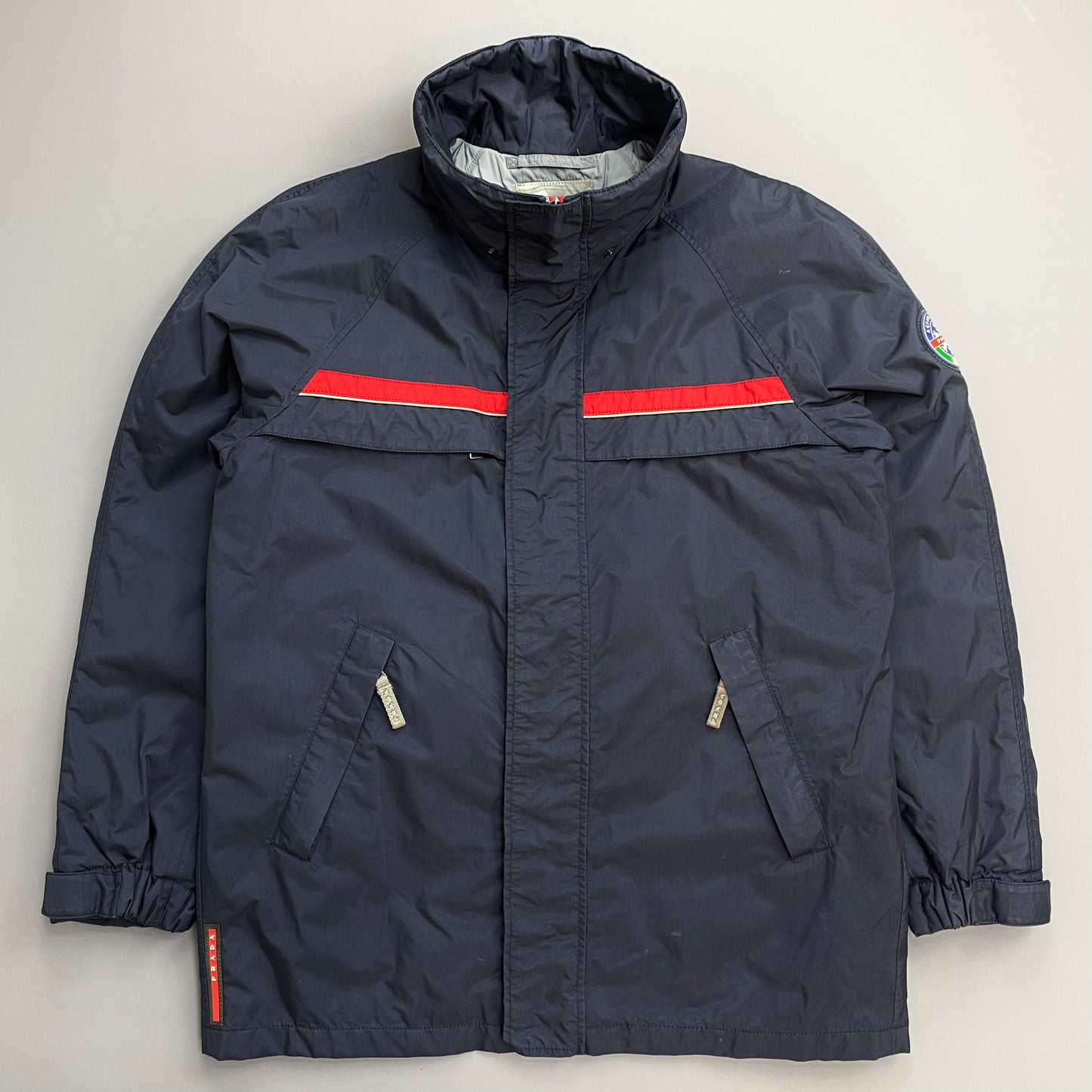 Prada Sport 2006 Navy Active Sport Nylon Padded Ski Jacket