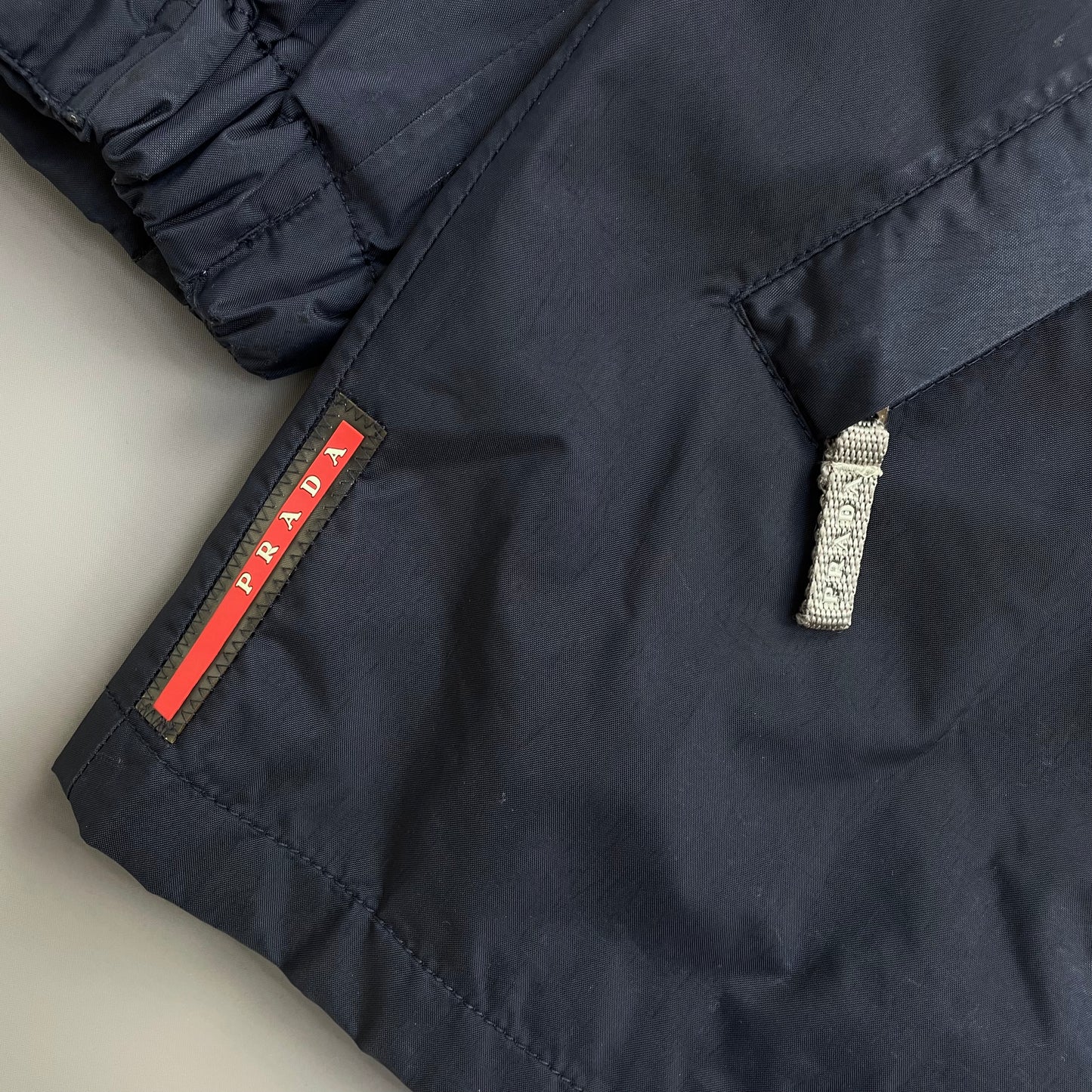 Prada Sport 2006 Navy Active Sport Nylon Padded Ski Jacket