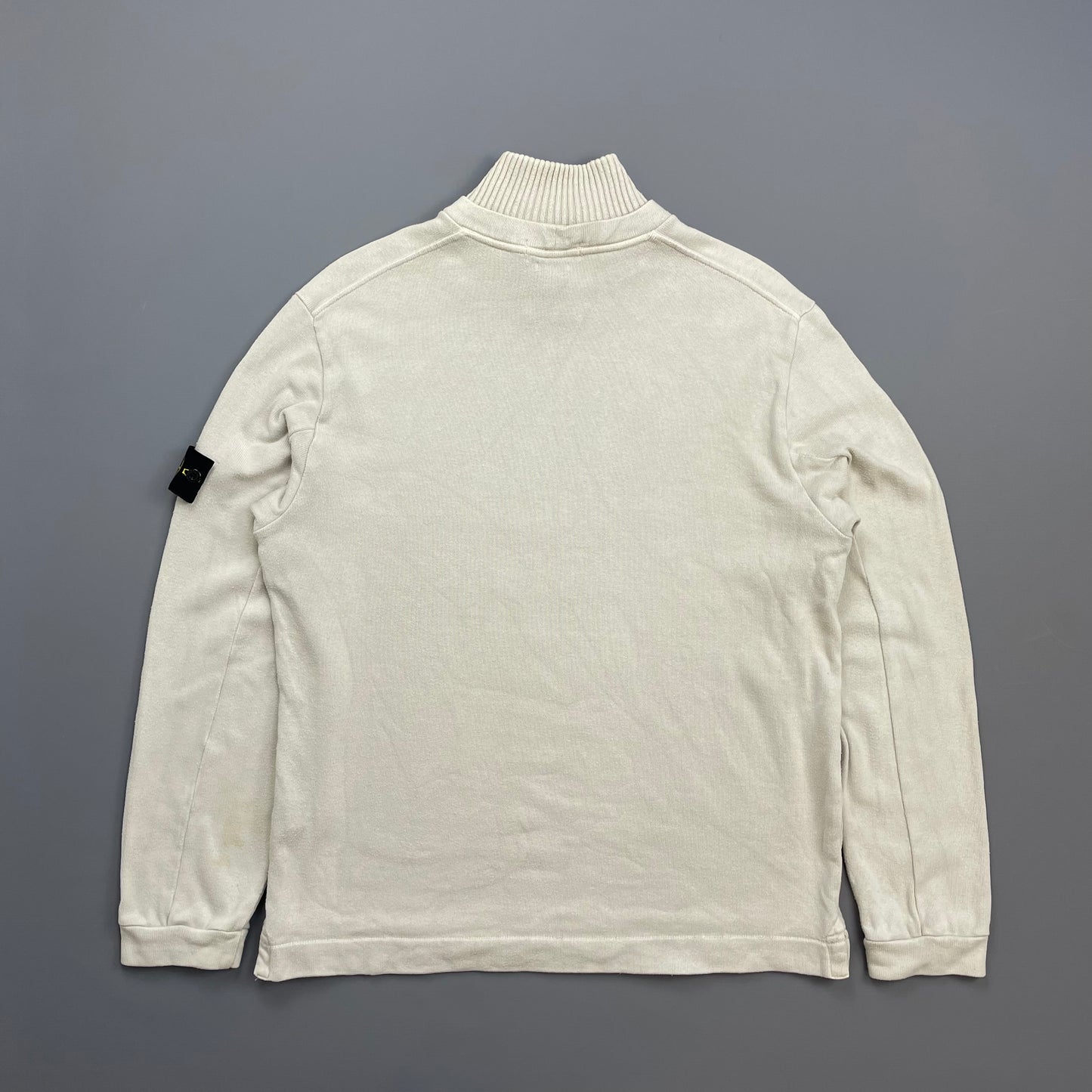 Stone Island Grey AW02 Button-Up Collared Jumper