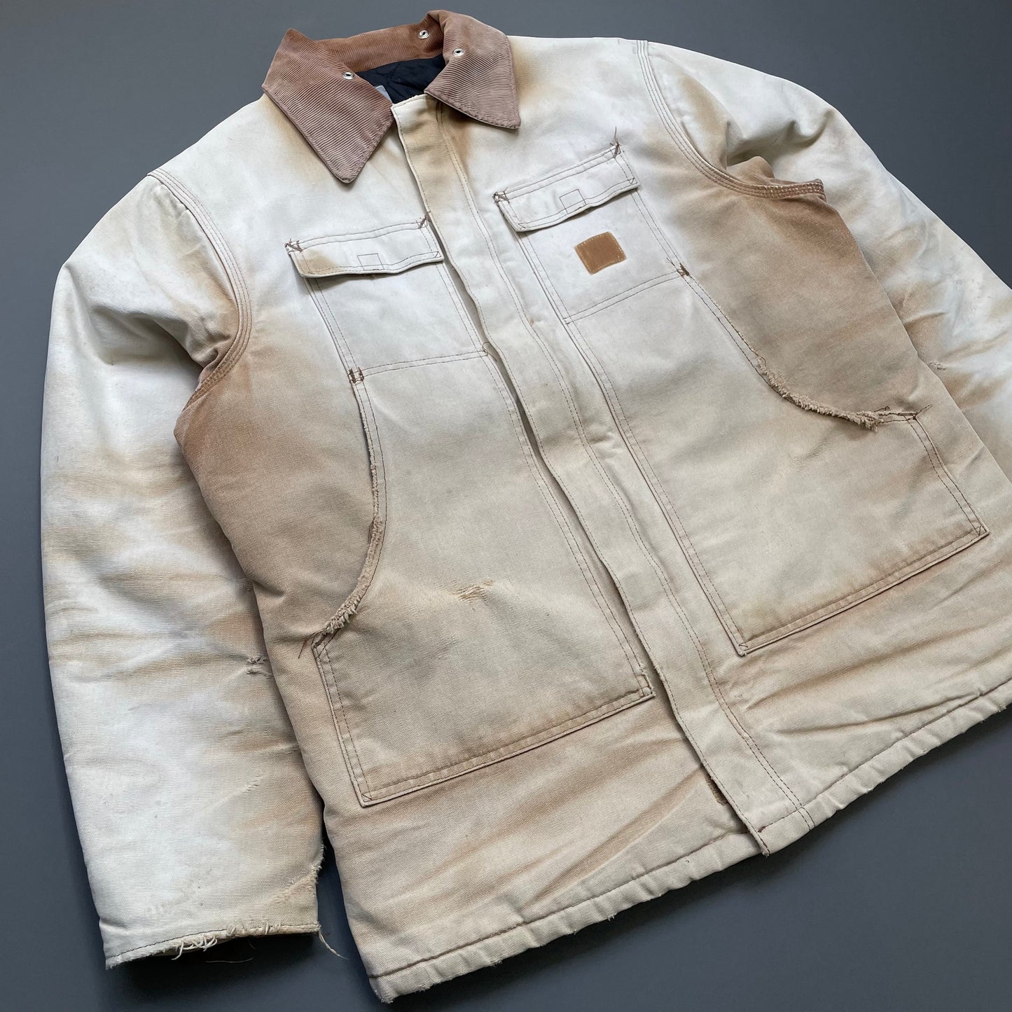 Carhartt Beige 00s Arctic Quilted Chore Jacket