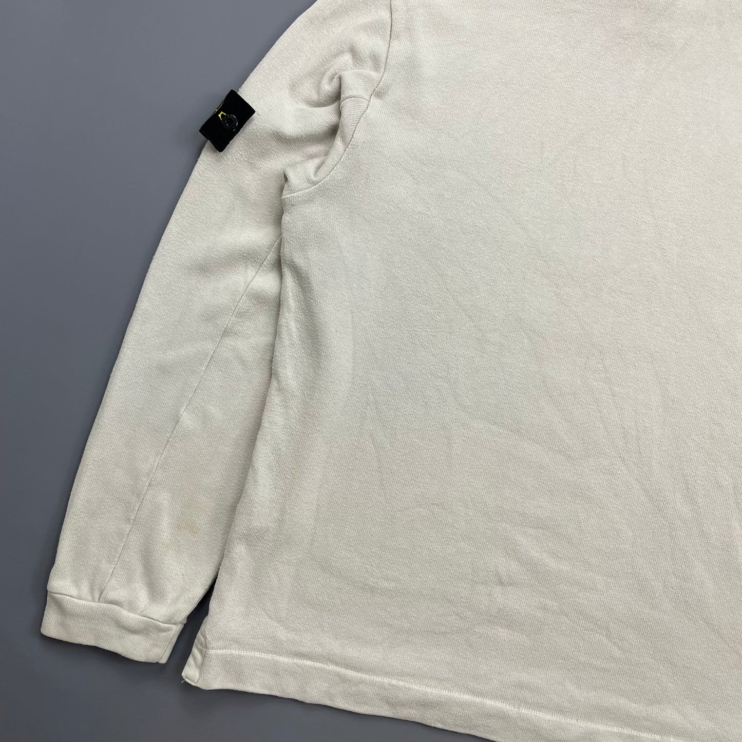 Stone Island Grey AW02 Button-Up Collared Jumper