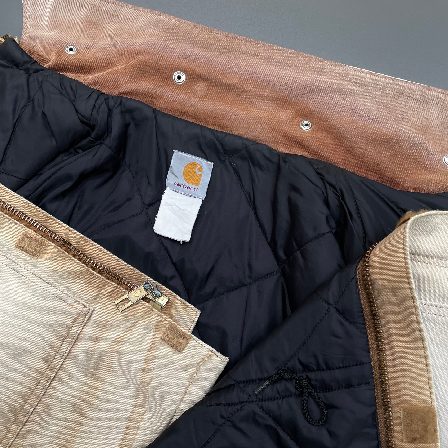 Carhartt Beige 00s Arctic Quilted Chore Jacket
