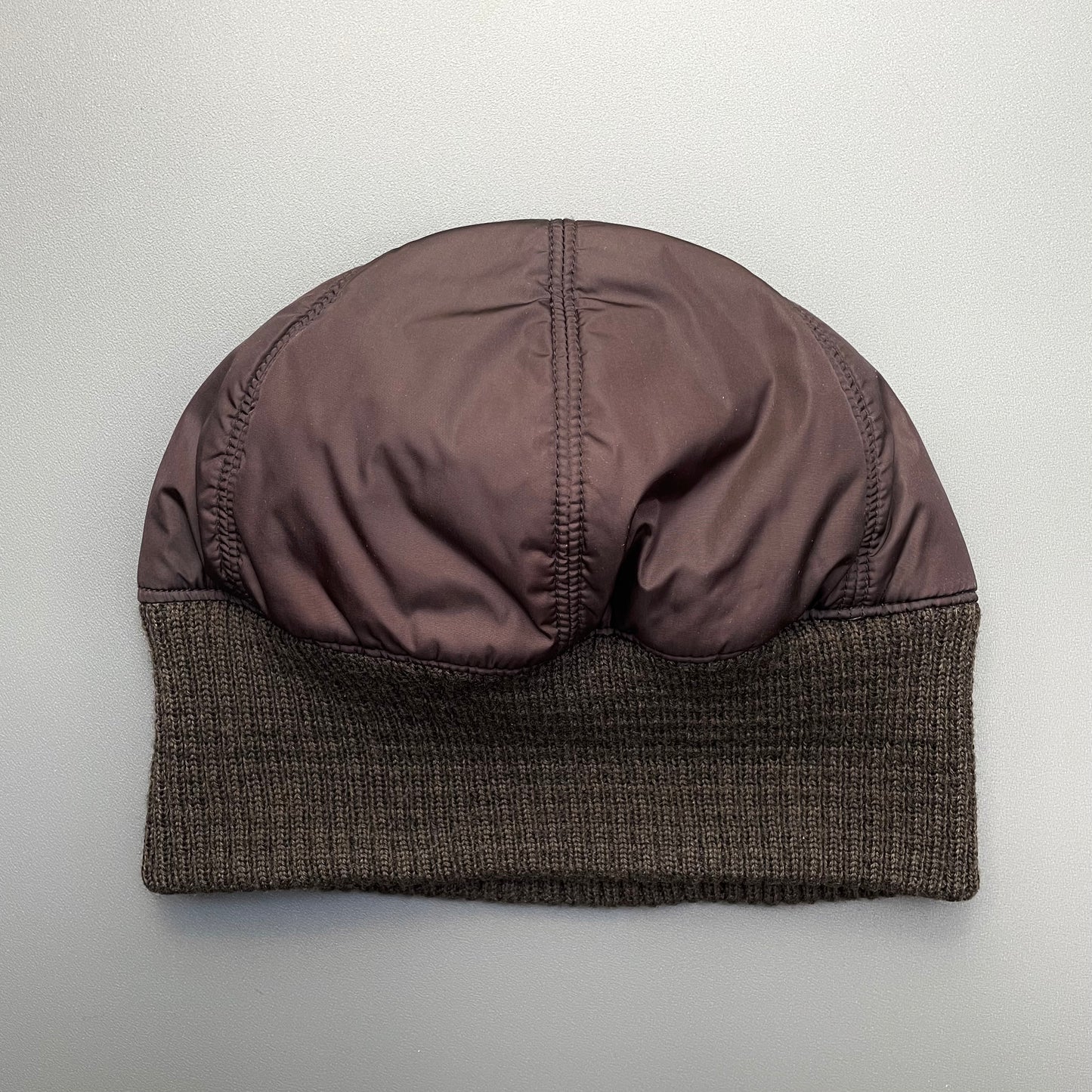 Prada Sport Burgundy & Khaki 00s Nylon & Wool Technical Beanie