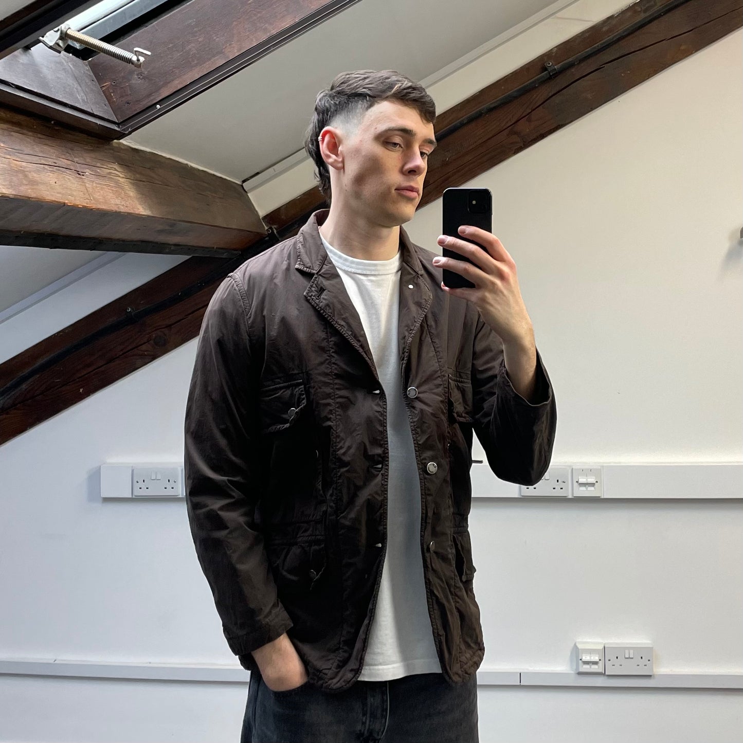 C.P. Company Brown AW07 Cotton Tailored Multi-Pocket Field Jacket