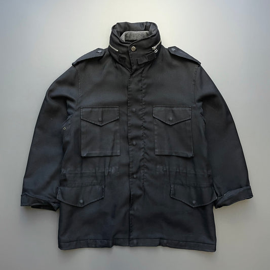Left Hand Massimo Osti Studio Black 90s Liner Military Field Jacket