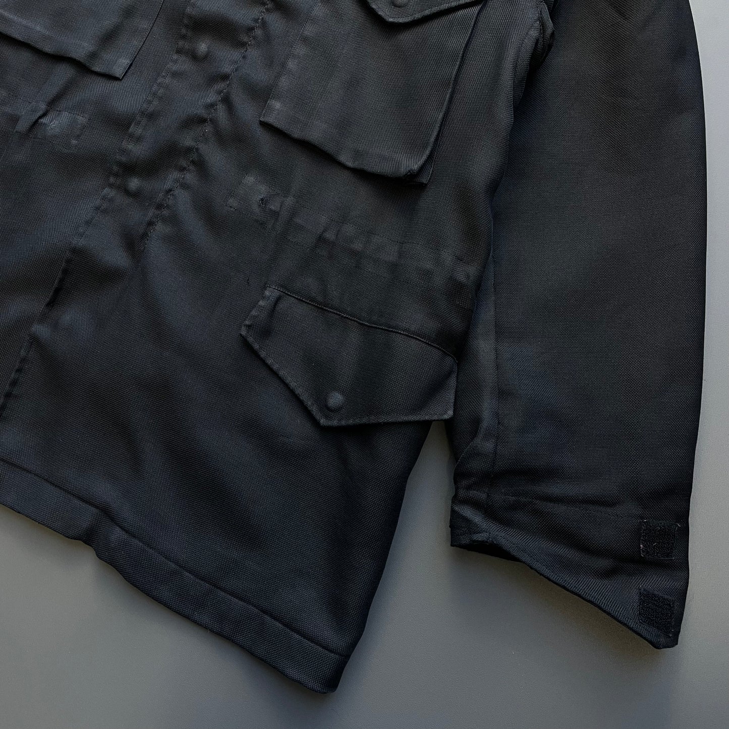 Left Hand Massimo Osti Studio Black 90s Liner Military Field Jacket