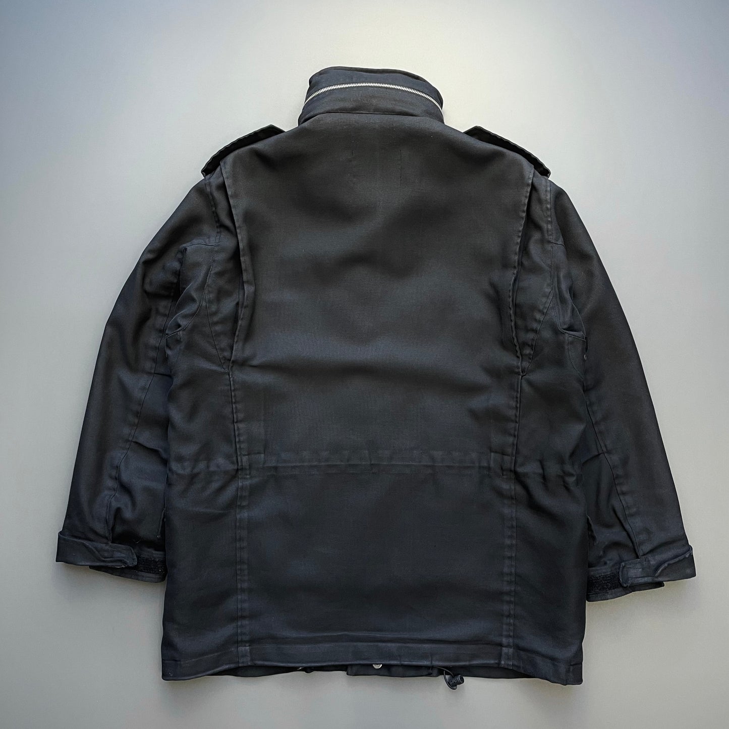 Left Hand Massimo Osti Studio Black 90s Liner Military Field Jacket