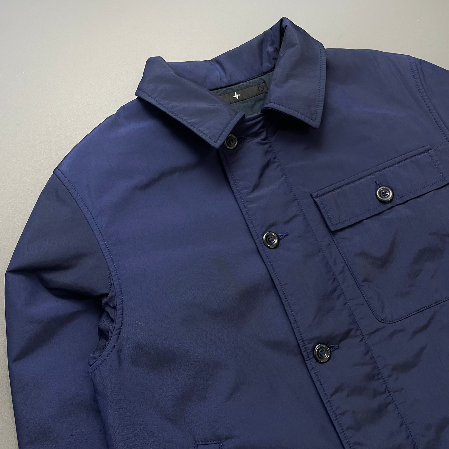 Stone Island Denims Navy AW02 Nylon Padded Jacket