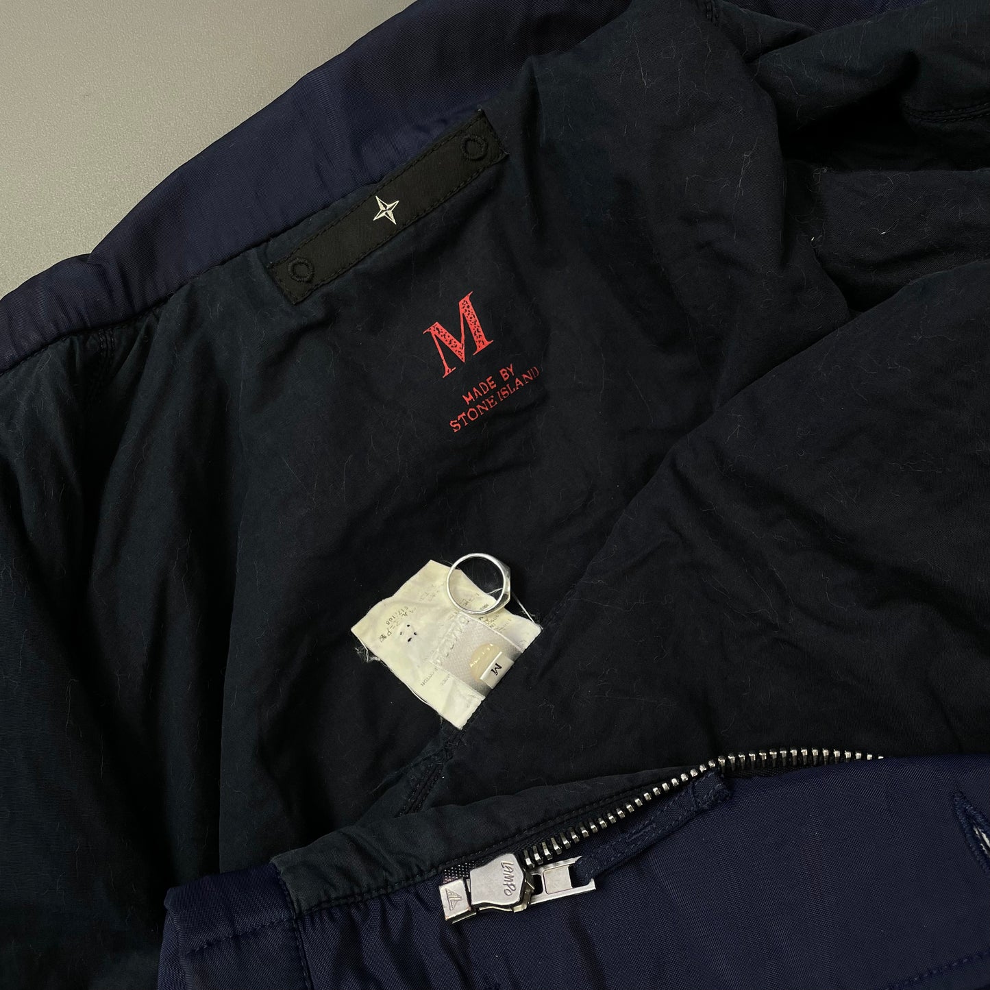 Stone Island Denims Navy AW02 Nylon Padded Jacket