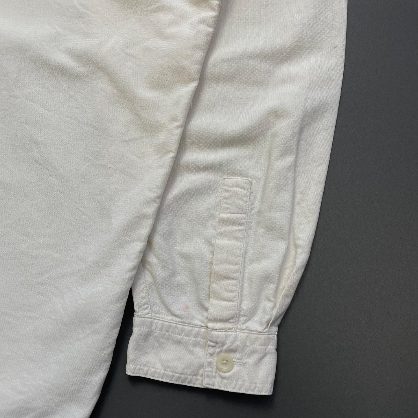 Armani Jeans Cream 90s Canvas Cotton Shirt