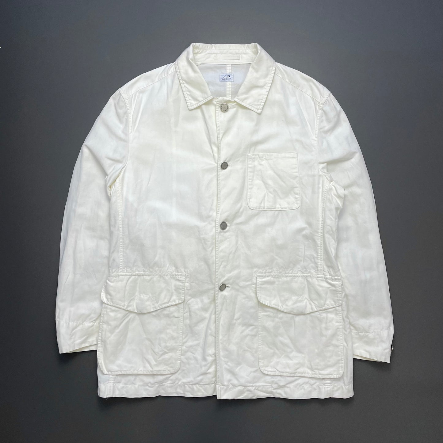 C.P. Company Cream White Korean-Release Chore Jacket