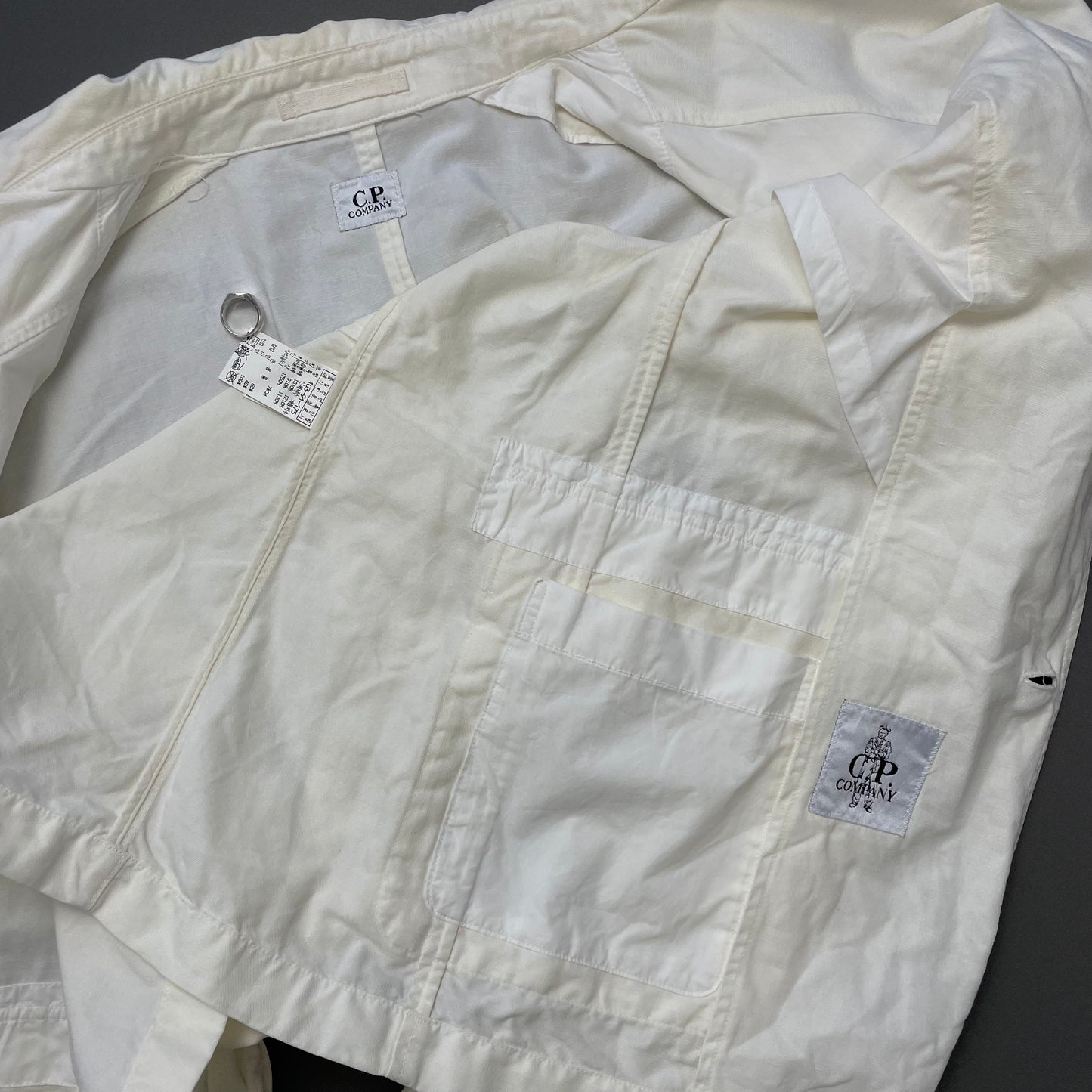 C.P. Company Cream White Korean-Release Chore Jacket