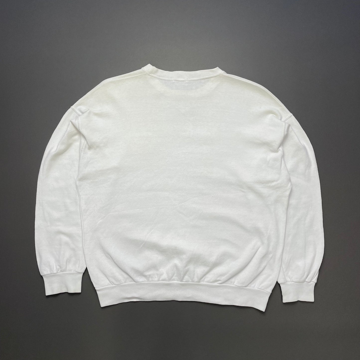 Emporio Armani Cream White 80s Crest Patch Crewneck Jumper