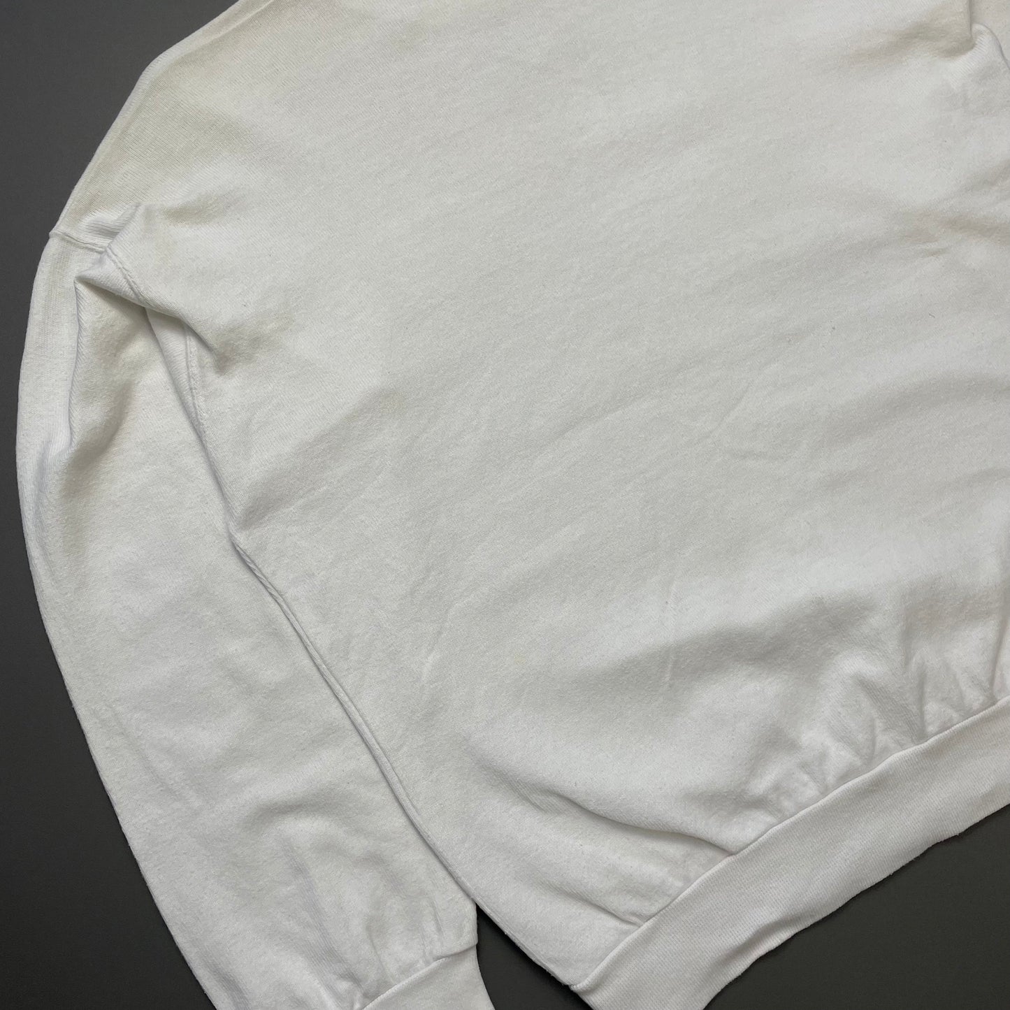 Emporio Armani Cream White 80s Crest Patch Crewneck Jumper