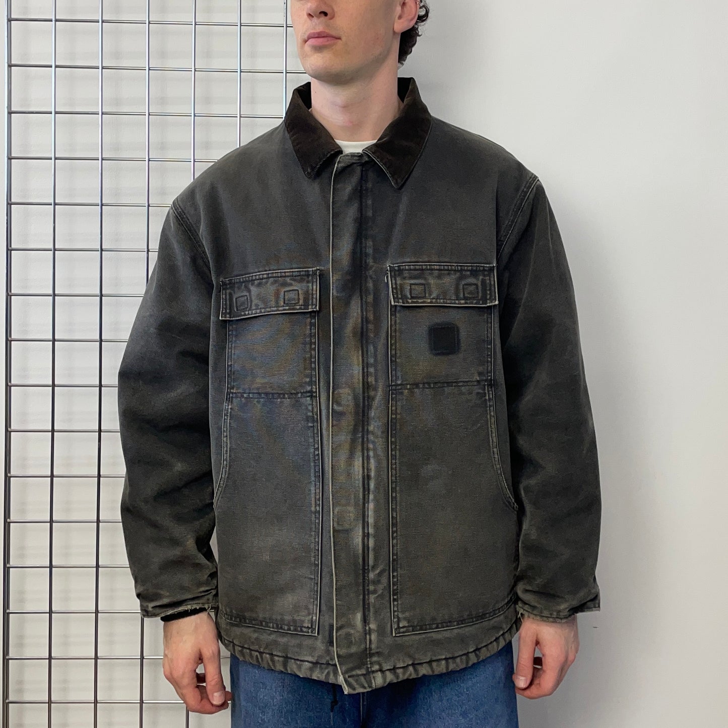 Carhartt Black 2011 Arctic Quilted Chore Jacket
