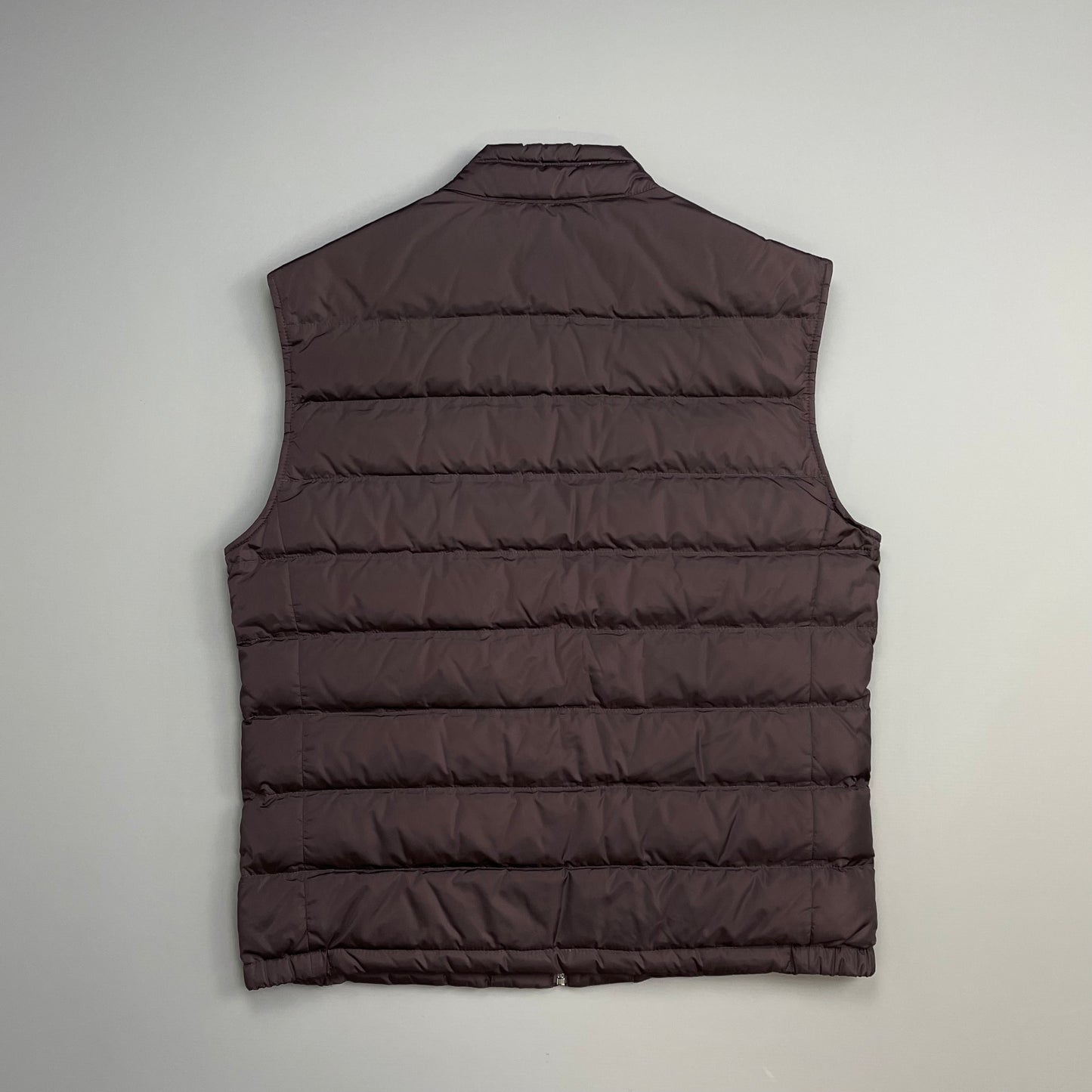 Prada Sport Burgundy 2013 Plaque Lightweight Down Puffer Gilet Vest