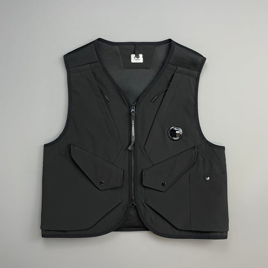 C.P. Company Black 'C.P. Shell' Tactical Lens Gilet Vest