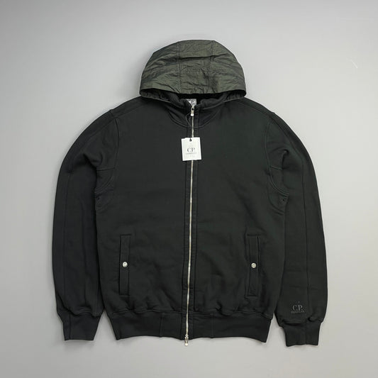 C.P. Company Black AW07 Concealed Hood Cotton Jacket