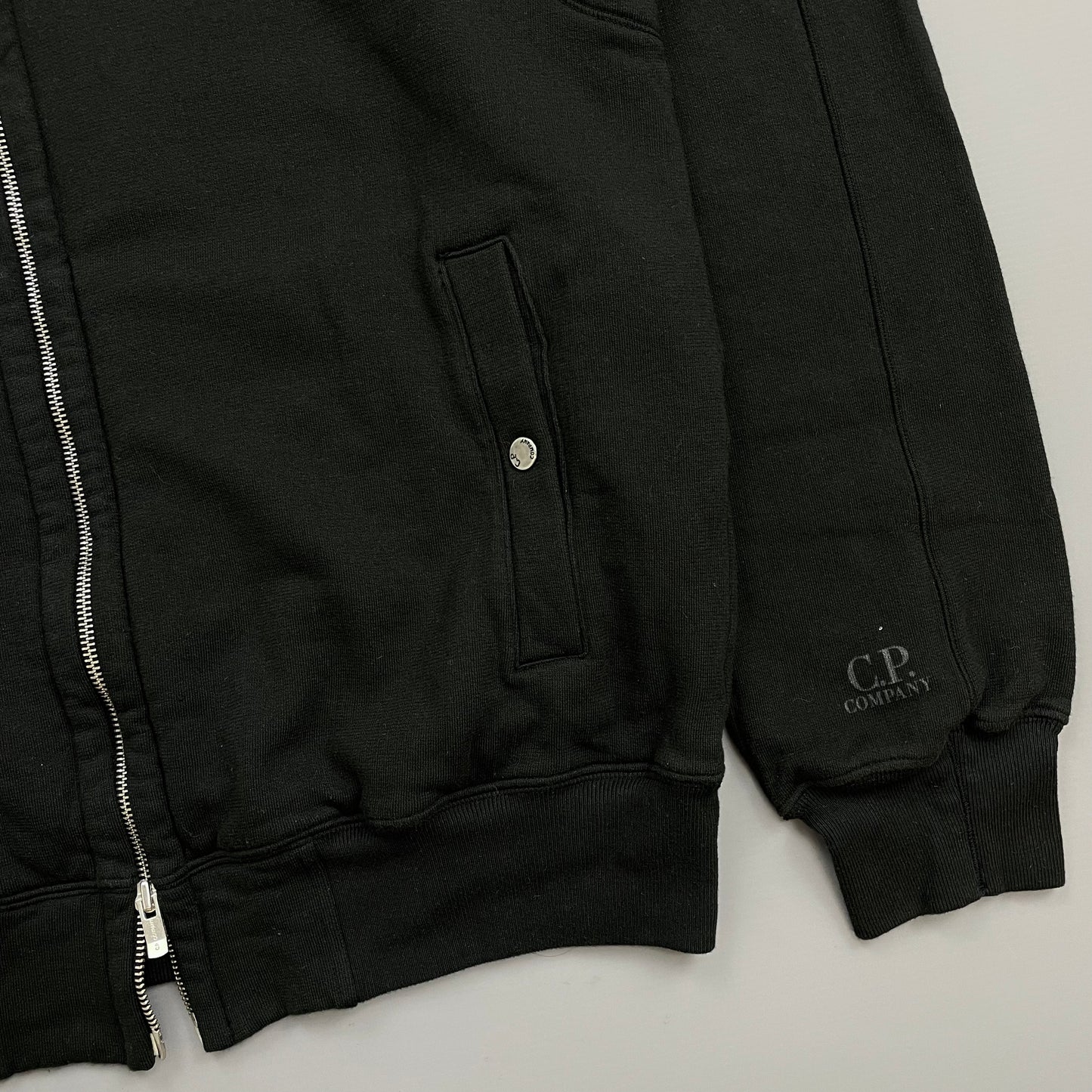 C.P. Company Black AW07 Concealed Hood Cotton Jacket